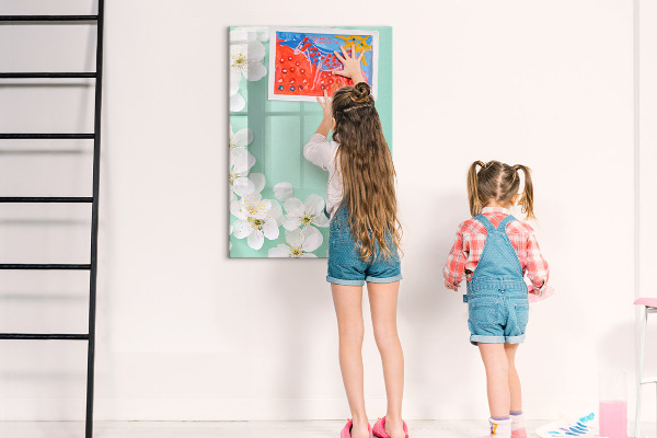 Tableau effaçable magnétique Tableau créatif à motif floral