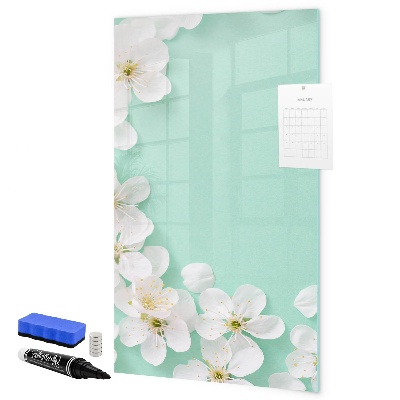 Tableau effaçable magnétique Tableau créatif à motif floral