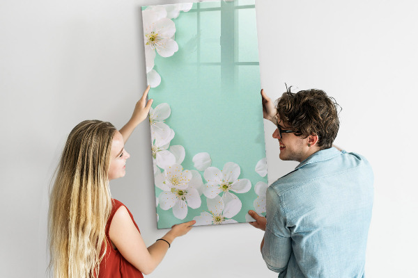 Tableau effaçable magnétique Tableau créatif à motif floral