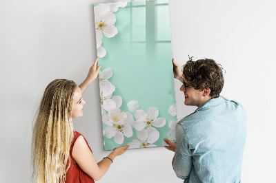 Tableau effaçable magnétique Tableau créatif à motif floral
