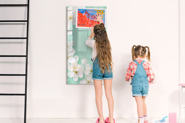 Tableau effaçable magnétique Tableau créatif à motif floral