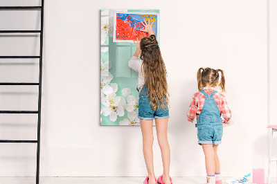 Tableau effaçable magnétique Tableau créatif à motif floral
