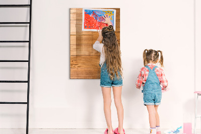 Tableau magnétique effaçable Un endroit chaleureux pour les souvenirs et les photos