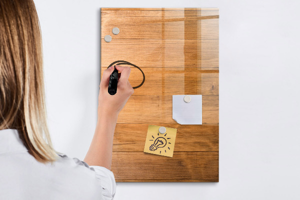 Tableau magnétique effaçable Un endroit chaleureux pour les souvenirs et les photos