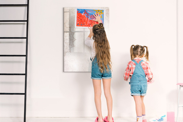 Tableau magnétique effaçable Un espace créatif pour les photos et les notes