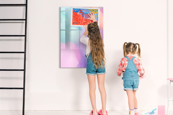 Tableau magnétique effaçable Un tableau coloré pour les notes et les photos