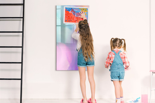 Tableau magnétique effaçable Un tableau coloré pour les notes et les photos