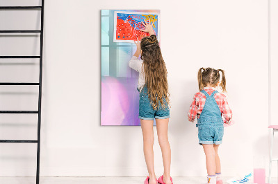 Tableau magnétique effaçable Un tableau coloré pour les notes et les photos