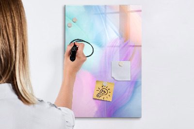 Tableau magnétique effaçable Un tableau coloré pour les notes et les photos