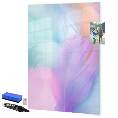 Tableau magnétique effaçable Un tableau coloré pour les notes et les photos