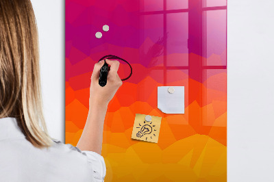 Tableau magnétique effaçable Un tableau coloré pour les notes et les photos