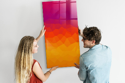 Tableau magnétique effaçable Un tableau coloré pour les notes et les photos