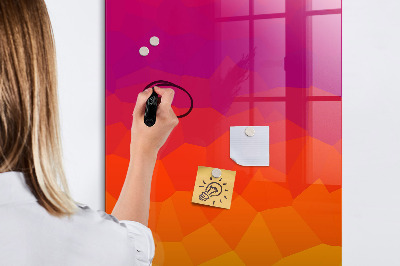 Tableau magnétique effaçable Un tableau coloré pour les notes et les photos