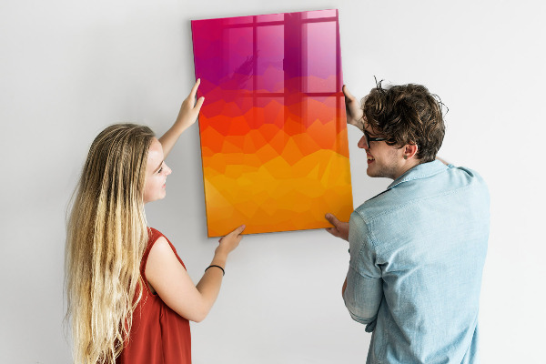 Tableau magnétique effaçable Un tableau coloré pour les notes et les photos