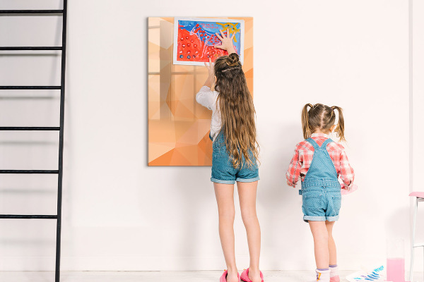 Tableau magnétique effaçable Un tableau coloré pour les photos et les notes