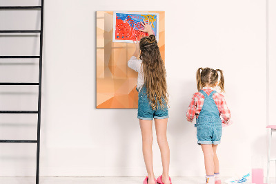 Tableau magnétique effaçable Un tableau coloré pour les photos et les notes