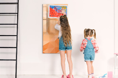 Tableau magnétique effaçable Un tableau coloré pour les photos et les notes