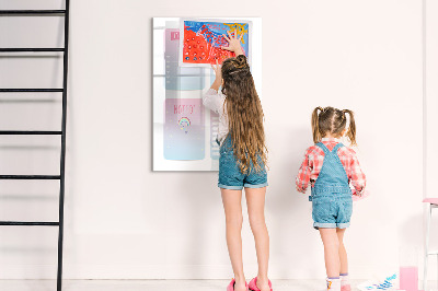 Tableau effaçable magnétique Planifier avec joie et créativité