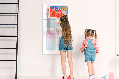 Tableau effaçable magnétique Planifier avec joie et créativité