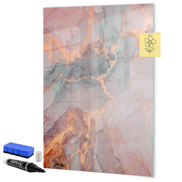 Tableau magnétique effaçable Un tableau élégant pour les notes et les photos