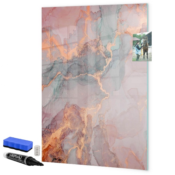 Tableau magnétique effaçable Un tableau élégant pour les notes et les photos