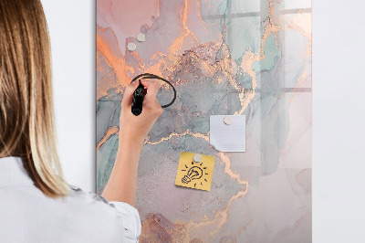 Tableau magnétique effaçable Un tableau élégant pour les notes et les photos