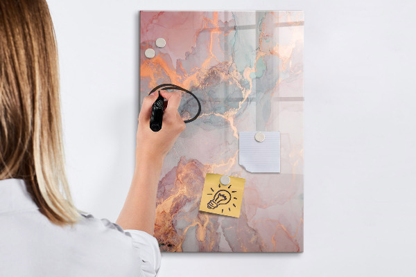 Tableau magnétique effaçable Un tableau élégant pour les notes et les photos