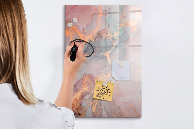 Tableau magnétique effaçable Un tableau élégant pour les notes et les photos