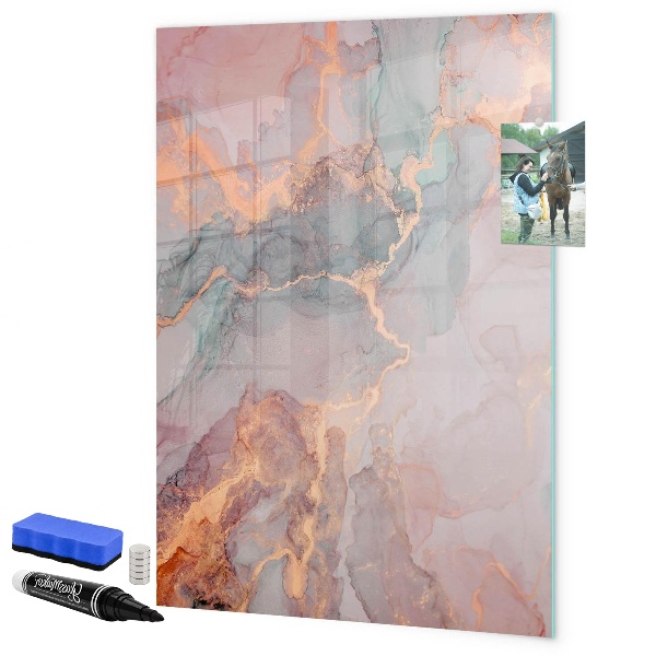 Tableau magnétique effaçable Un tableau élégant pour les notes et les photos