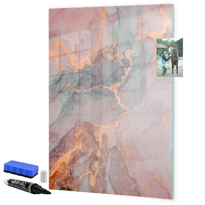 Tableau magnétique effaçable Un tableau élégant pour les notes et les photos