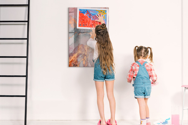 Tableau magnétique effaçable Un tableau élégant pour les notes et les photos