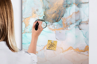 Tableau effaçable magnétique Un tableau coloré pour présenter des photos