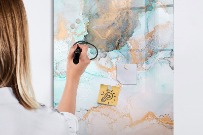 Tableau effaçable magnétique Un tableau coloré pour présenter des photos