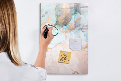 Tableau effaçable magnétique Un tableau coloré pour présenter des photos
