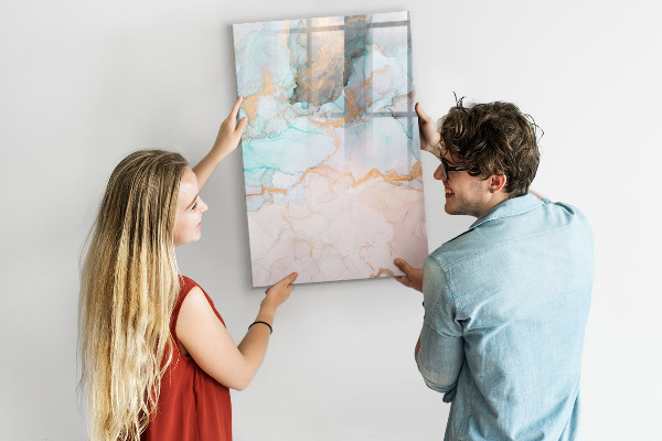 Tableau effaçable magnétique Un tableau coloré pour présenter des photos