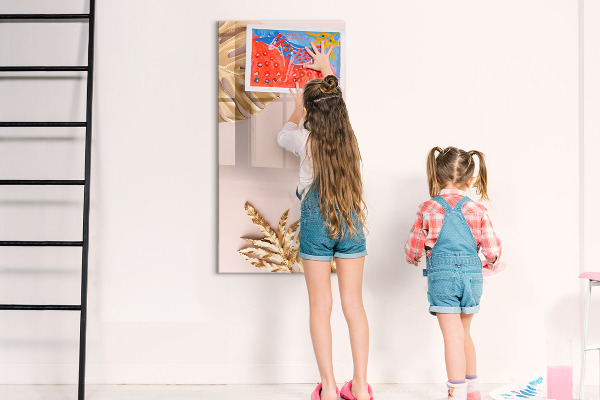 Tableau effaçable magnétique Un tableau élégant pour les notes et les photos