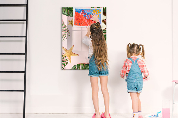 Tableau effaçable magnétique Souvenirs d'été sur fond de nature