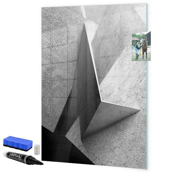 Tableau magnétique effaçable Panneau d'affichage photo moderne