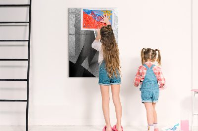 Tableau magnétique effaçable Panneau d'affichage photo moderne