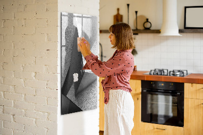 Tableau magnétique effaçable Panneau d'affichage photo moderne