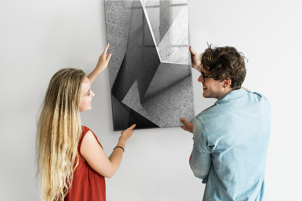 Tableau magnétique effaçable Panneau d'affichage photo moderne