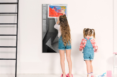 Tableau magnétique effaçable Panneau d'affichage photo moderne