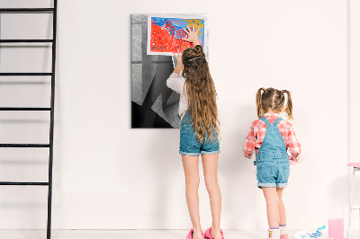 Tableau magnétique effaçable Panneau d'affichage photo moderne