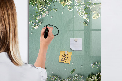 Tableau magnétique effaçable Un lieu créatif pour les souvenirs et les photos