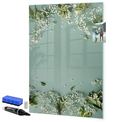 Tableau magnétique effaçable Un lieu créatif pour les souvenirs et les photos