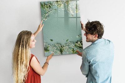 Tableau magnétique effaçable Un lieu créatif pour les souvenirs et les photos