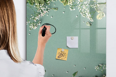 Tableau magnétique effaçable Un lieu créatif pour les souvenirs et les photos