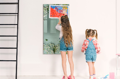 Tableau magnétique effaçable Un lieu créatif pour les souvenirs et les photos