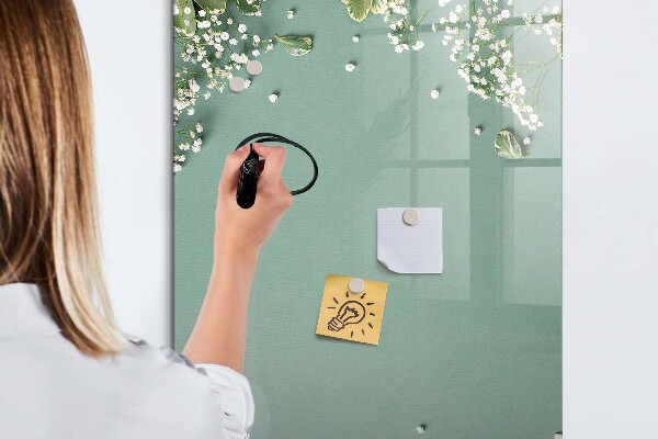 Tableau magnétique effaçable Un lieu créatif pour les souvenirs et les photos