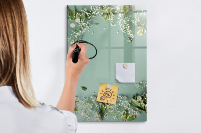 Tableau magnétique effaçable Un lieu créatif pour les souvenirs et les photos